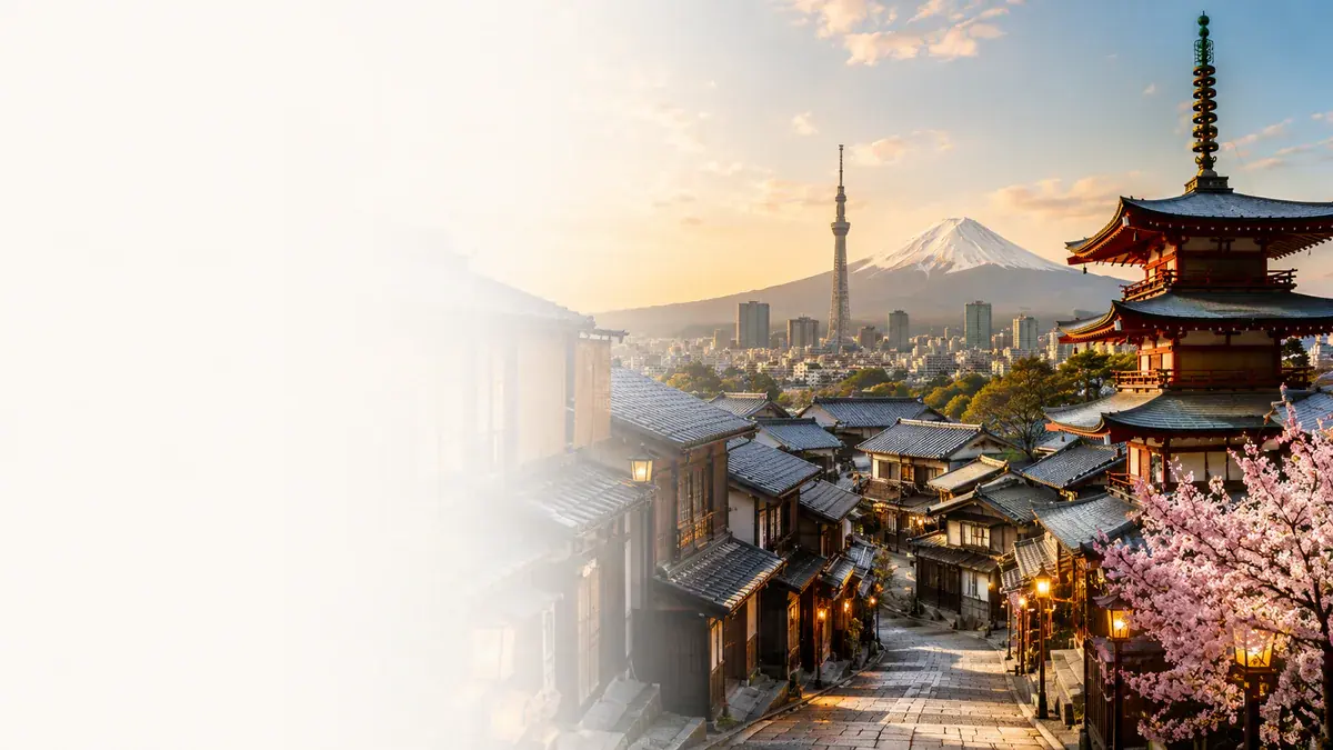 Ilustrasi visual paket The Golden Route Japan 8 Hari